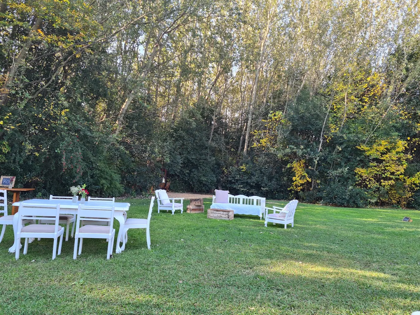 The garden reception at Fraaigesig