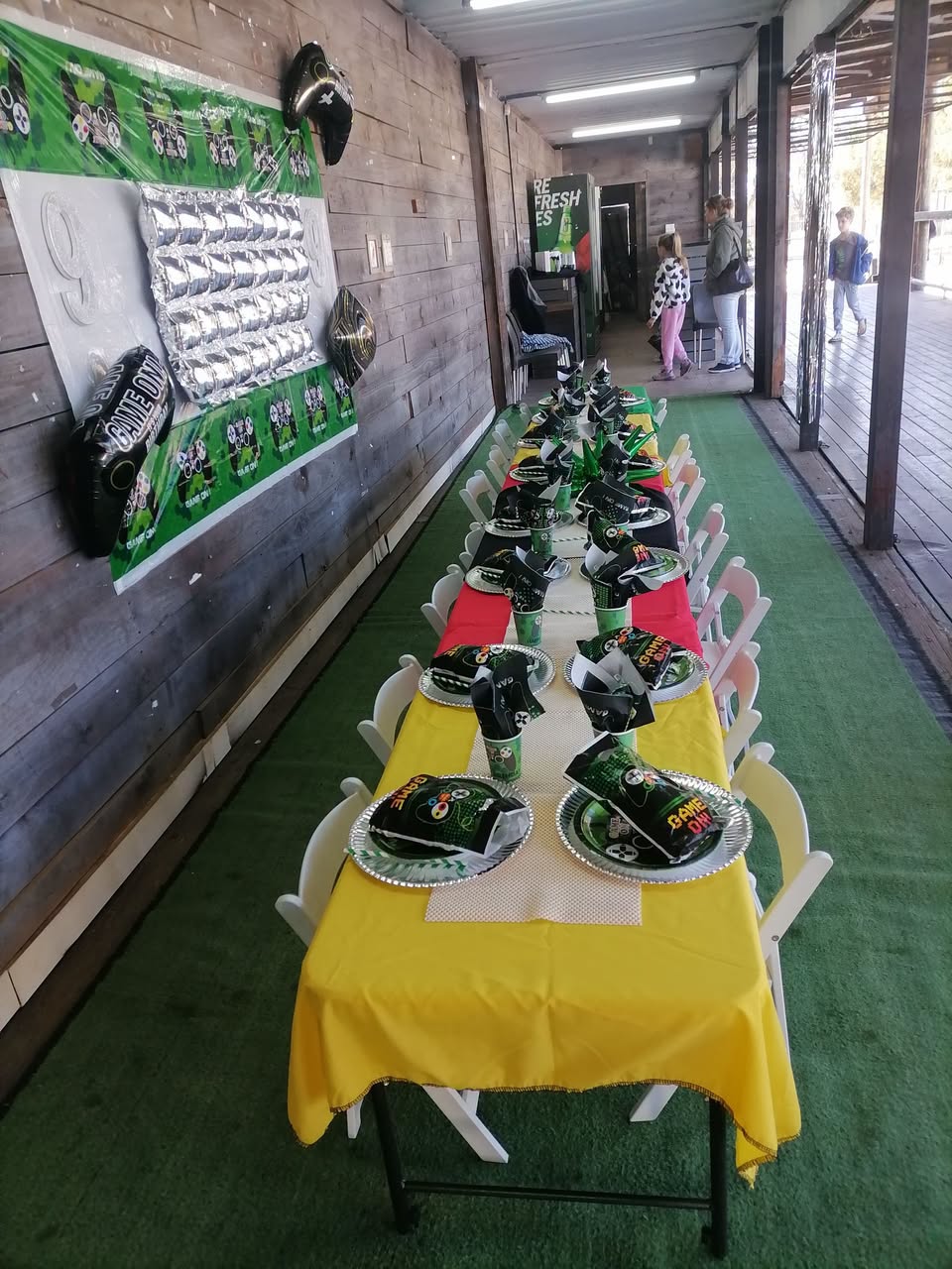 Your party setup at Tiny Town